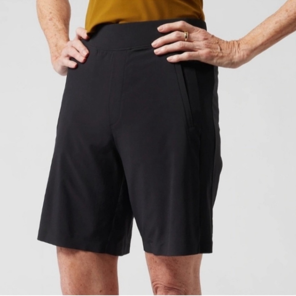 Athleta Women's Black Bermudas shorts modest